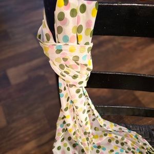 Scarf, Spring Summer, Casual, Multi Color pastel